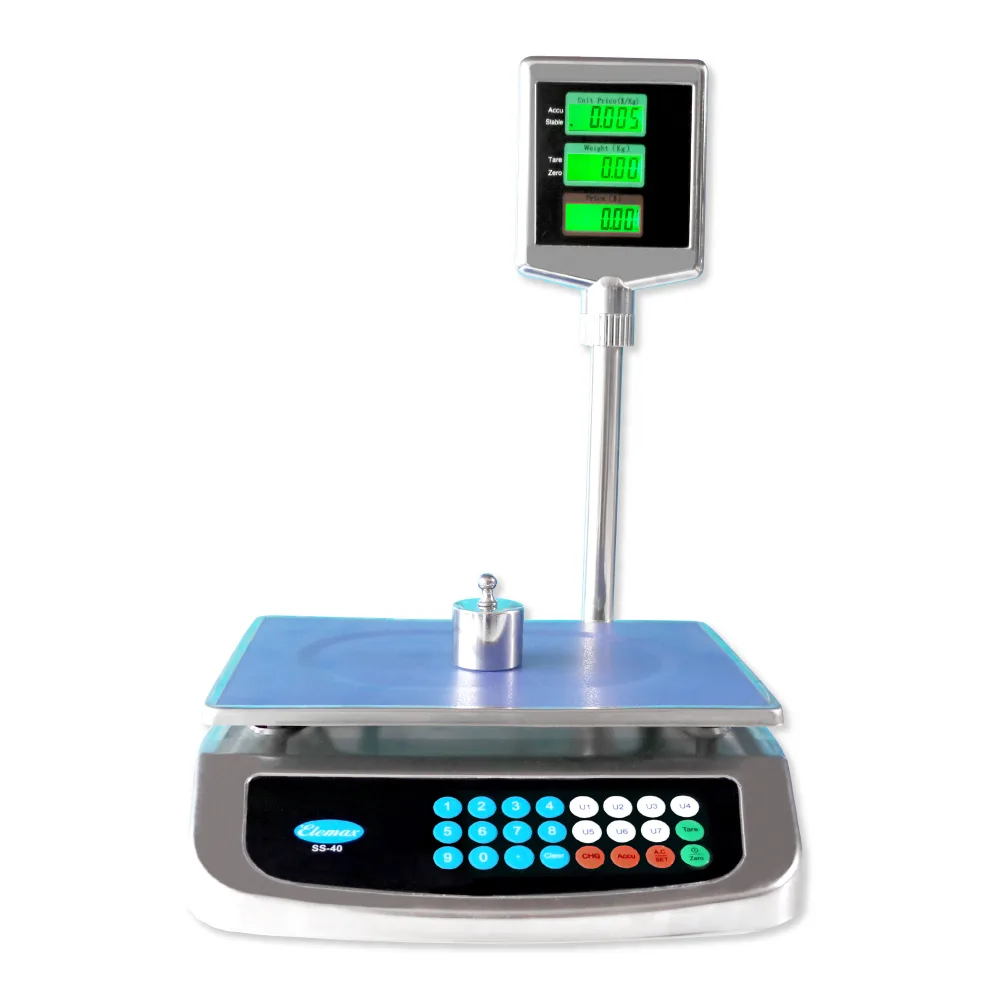 Balanzas Comerciales Elemax con torre de 40 Kilos