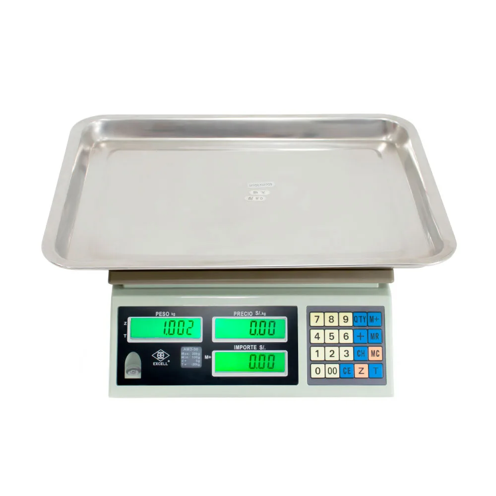 Balanza Para Panadería Excell AM3 de 30 kilos