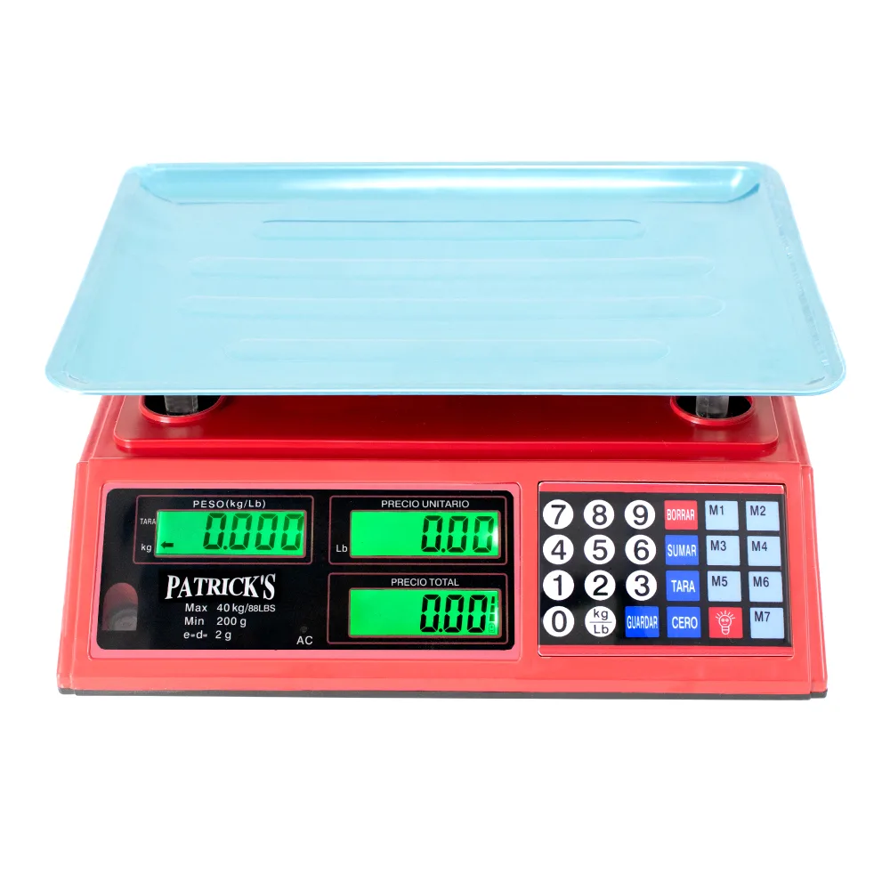 Balanza Para Panadería Patrick's ACS 769 T de 40 Kilos