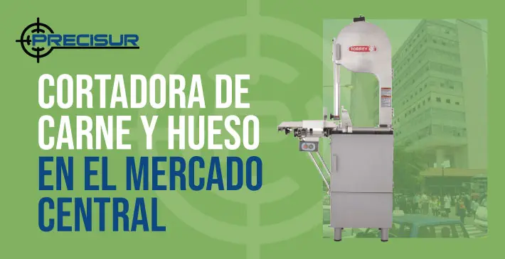 Cortadora de Carne y Hueso en el mercado central