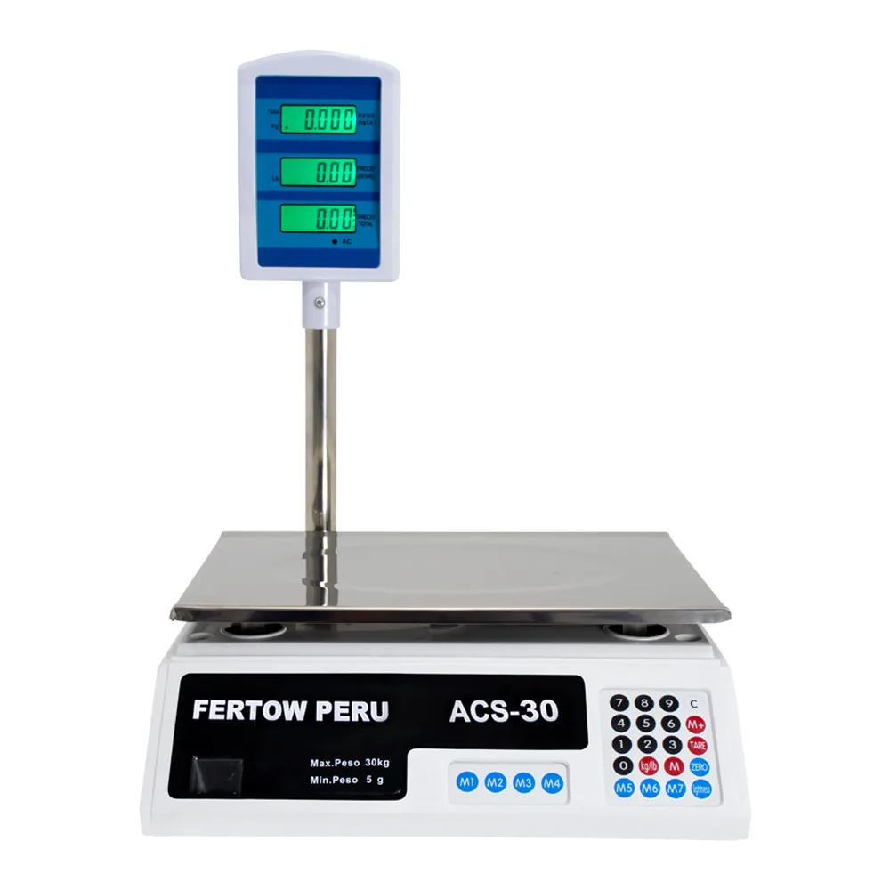Calibración Balanza Comercial Fertow Peru ACS