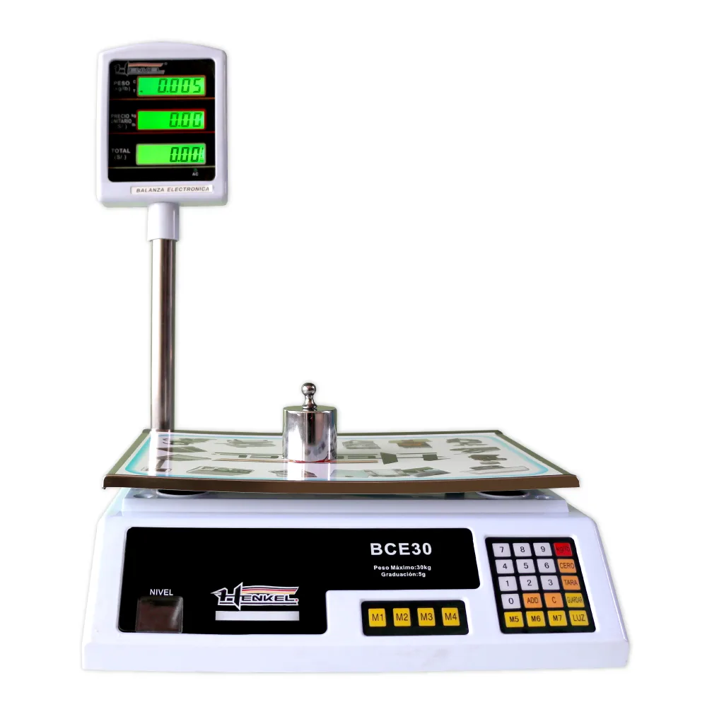 Calibración Balanza Comercial Henkel BCE-30