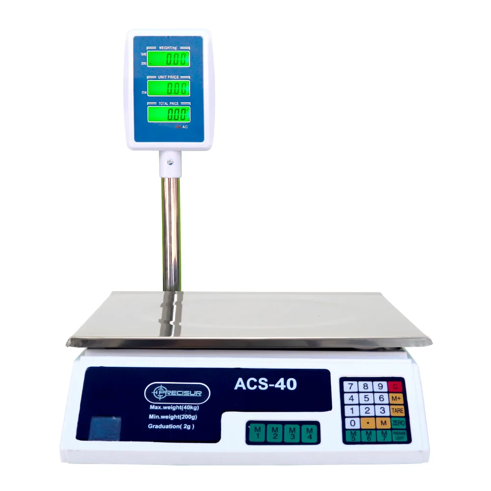 Calibración Balanza Comercial Precisur ACS