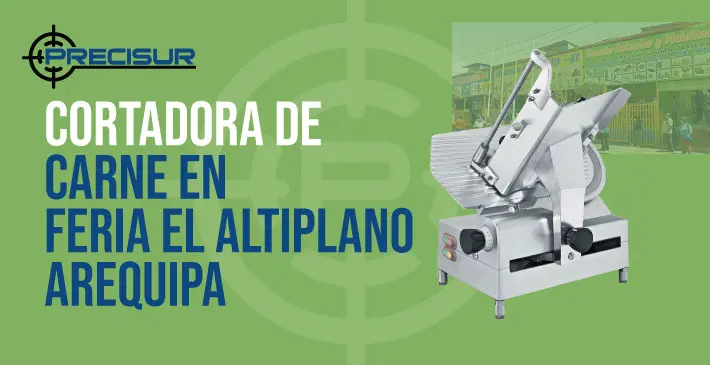 Cortadora de Carne en Feria El Altiplano Arequipa