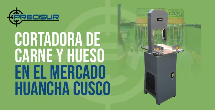 Cortadora de Carne y Hueso en el mercado huancha cusco