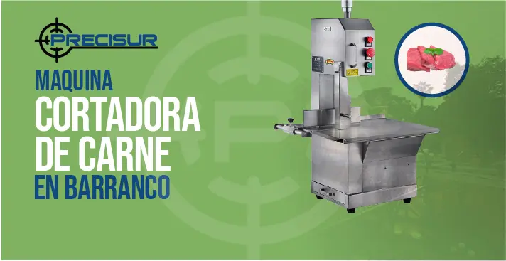 Maquina cortadora de carne en barranco