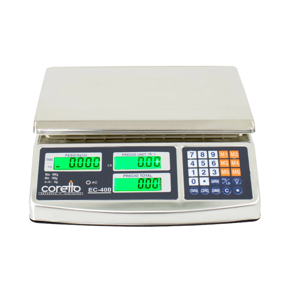 Balanza Coretto EC-40D de 40 Kilos