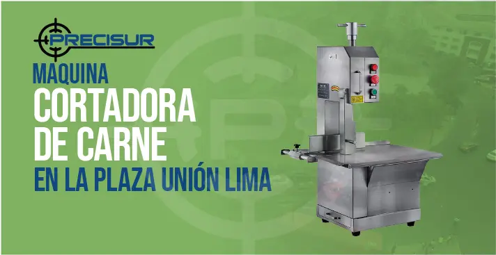 Maquina cortadora de carne en la plaza unión lima