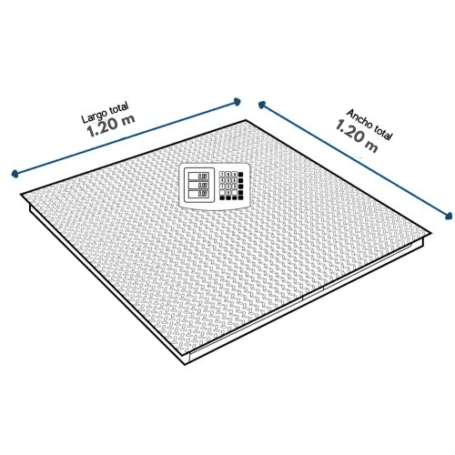 Balanza de rampa de 1.20 m x 1.20 m