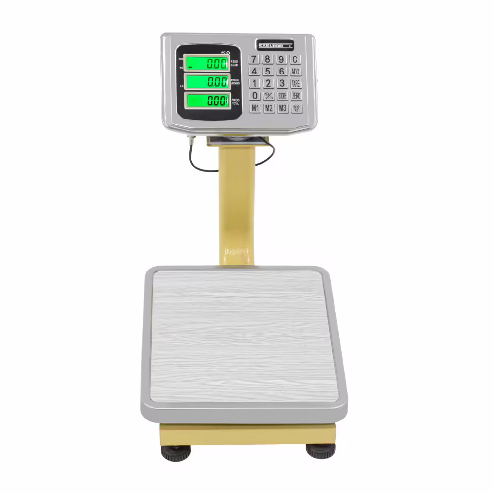 Balanza de Plataforma Exeltor BR100T de 60 Kilos 34 x 30 cm