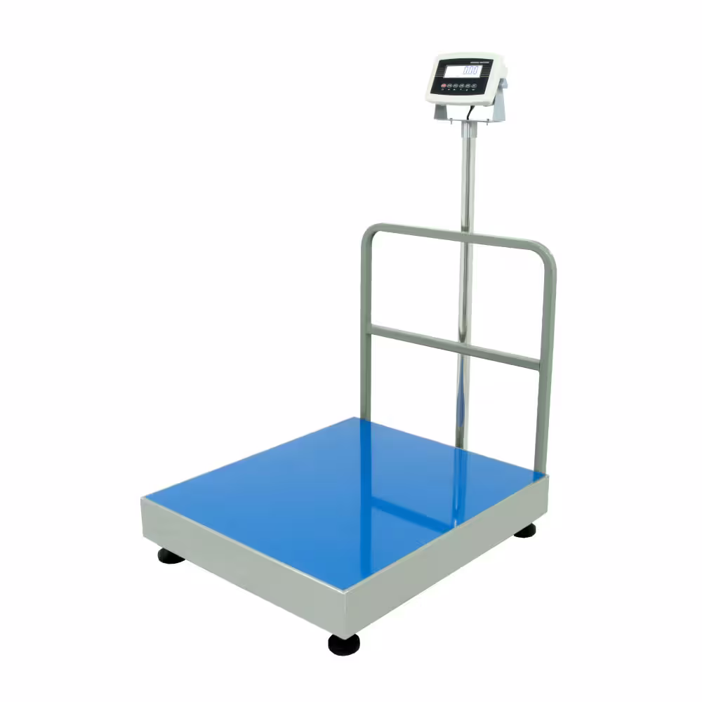 Balanza de Plataforma Weighing Indicator 7516 de 500 Kilos 80 x 70 cm