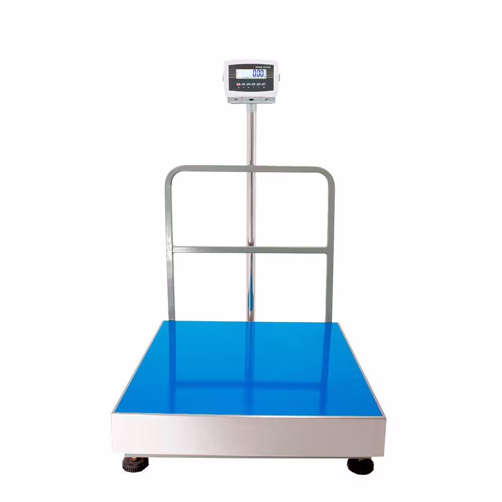 Balanza de Plataforma Weighing Indicator 7516 de 500 Kilos 80 x 70 cm