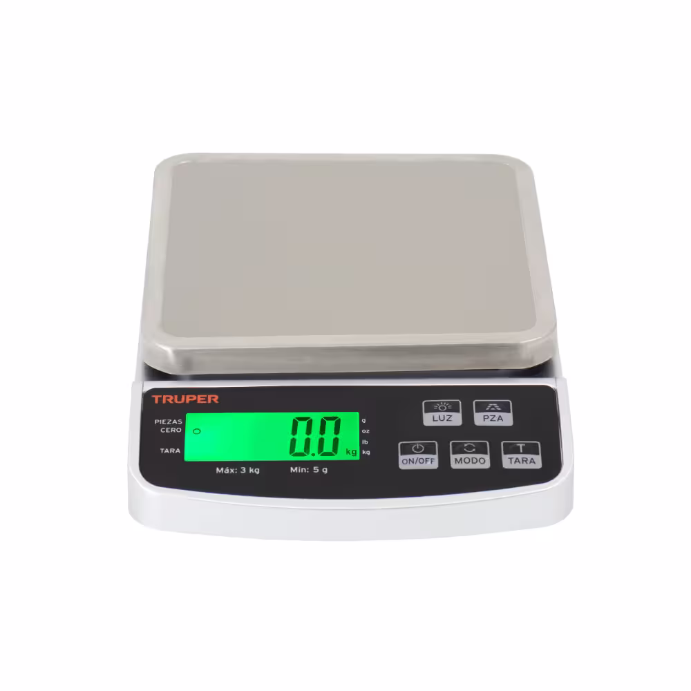 Balanza Precisión Truper BASE-3 de 3 Kilos