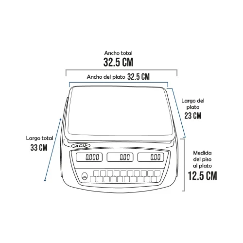 Balanza ACU TAC-30 de 30 Kilos