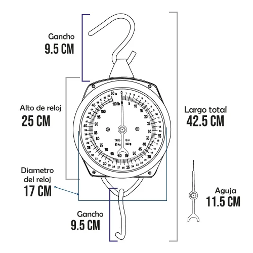 Balanza Colgante Hanging Scale SM 102 de 100 Kilos