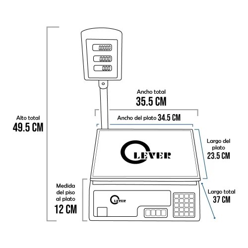 Balanza Económica Clever Professional T de 30 Kilos