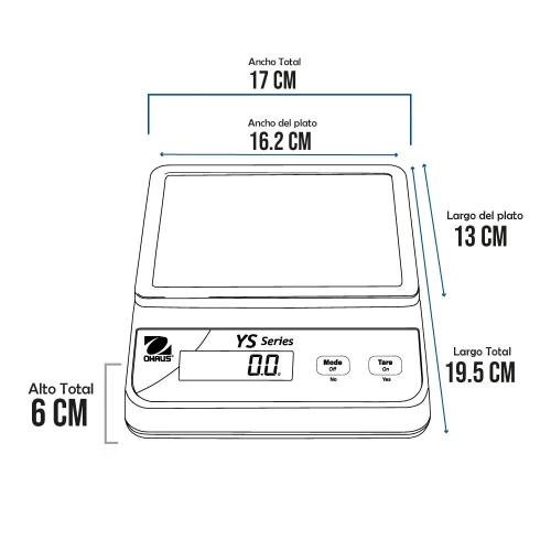 Balanza Precisión Ohaus YS3001de 3 Kilos