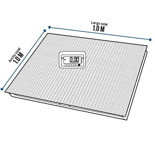 Balanza Tipo Rampa T-Scale BWS de 1 Tonelada
