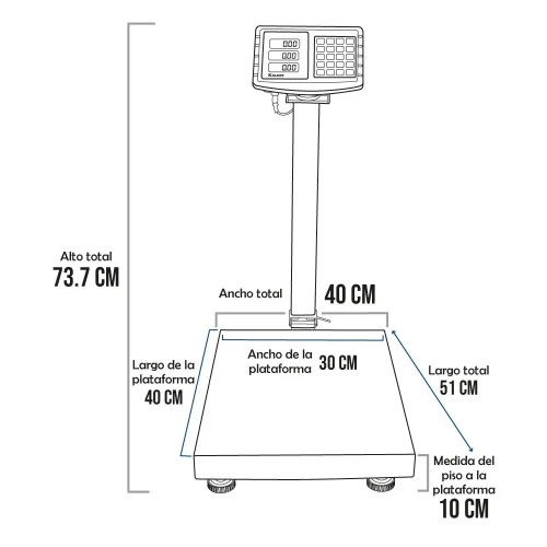 Balanza de Suelo Kalery TCSK1 de 100 Kilos