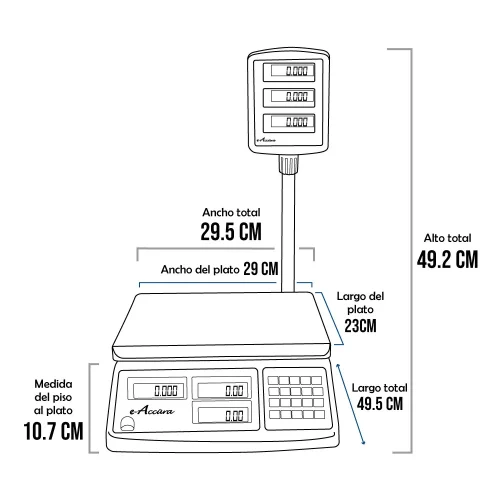 Balanza e-Accura BPT de 30 Kilos