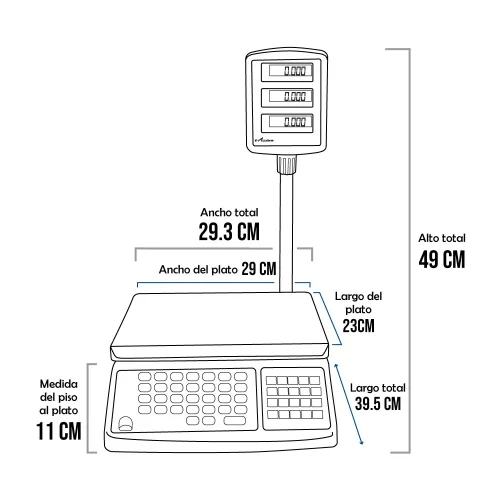 Balanza e-Accura PAI-30 de 30 Kilos