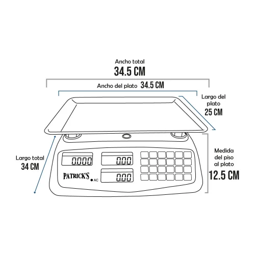 Balanzas Patrick's ACS 817 T de 40 kilos