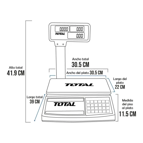 Balanza Total Tesa 3402 de 40 kilos