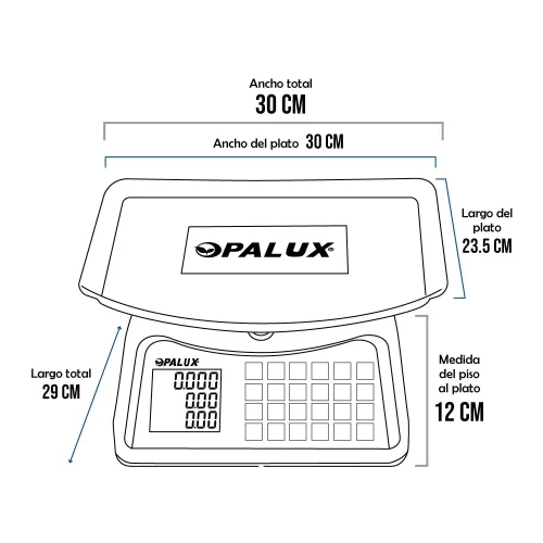 Balanzas Opalux OP-880C de 30 kilos